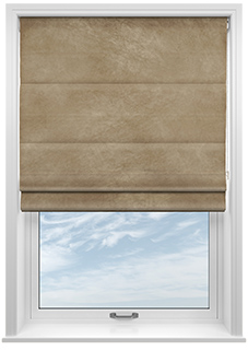 Odessa Velvet, Putty - Roman Blind